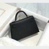 Luxury Hermes human handmade stiching Mini Kelly