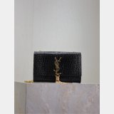 Luxury YSL KATE TASSEL Croco Vein Handbag