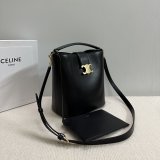 7 Star Celine Triomphe Louise Bucket Bag 116613 Medium