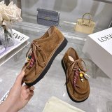 Top loewe Faro lace-up in suede calfskin