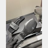 JULIE Black Crystal Hotfix Tubular Sandals