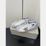 Women Super-Star with gold glitter star and ice-gray suede inserts