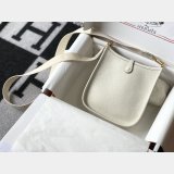Hermes Evelyne Handbags Replica  off White