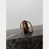 Celine Little Halfmoon Soft Triomphe In Supple SHINY Shoulder L10373778 Bag