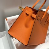 TOP hermes Human handmade stiching birkin 30cm Epsom Handbag