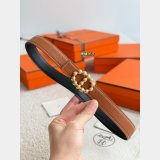 Maillon Torsade Belt Buckle & Reversible Leather Strap 24mm