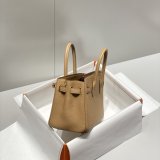 Luxury 20CM Hermes Mini Birkin With Strap Togo Leather