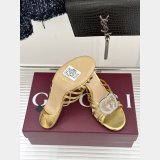Women's slide sandal with crystal Interlocking G
