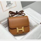 Best Hermes handmade Stiching Constance Bag 23cm