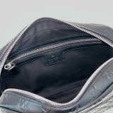 Gucci AAA+ 1:1 850242 Black GG Emblem Small Crossbody Mens Bag