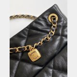 AAA+ Best AS5740 Shopping Shiny Black Bag