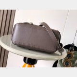 Small Loewe Puzzle Biker Bag In Shiny Calfskin