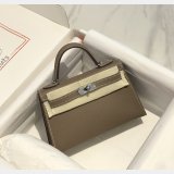 Luxury Hermes human handmade stiching Mini Kelly
