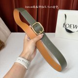 Top Loewe Supple Grain Calf Round Soft Belt 3.2CM