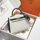 Best Hermes human handmade stiching bag Hass Epsom leather 25cm