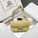 Designer Hermes handmade Stiching Constance Elan Bag 24cm