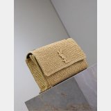 Designer Replica Saint Laurent Kate Clutch 553804 Raffia Bag