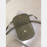 TOP Saint Laurent SUEDE Leather Kaia Small Satchel 619740