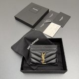 CASSANDRE MATELASSE card case in grain leather