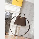 Top Fendi Peekaboo I See U Petite Calf leather Bag