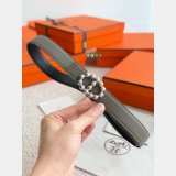 Maillon Torsade Belt Buckle & Reversible Leather Strap 24mm