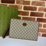Best Gucci Replica Supreme Zip Wristlet Pouch 672953 Clutch