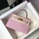 Perfect Hermes human handmade stiching Mini Kelly