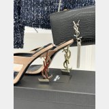 Saint Lauren OPYUM mules in satin crepe