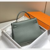 Hermes Kelly 32cm Togo leather Almond Green