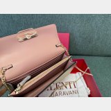 TOP Valentino Garavani Grained Calfskin Clutch