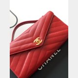 Designer AS6044 Chevron Flap Top Handle Bag