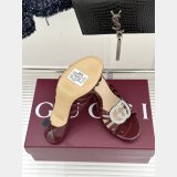 Women's slide sandal with crystal Interlocking G