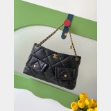 AAA+ Best AS5740 Shopping Shiny Black Bag