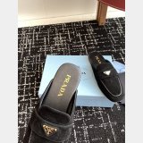 2025 Top Quality Prada Suede Slippers