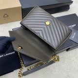 YSL Fake 392737 College Bag in Matelasse Leather