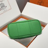 Top Hermes human handmade stiching Garden Party Bag 30cm