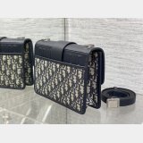 30 Montaigne Bag Blue Dior Oblique Jacquard and Smooth Calfskin