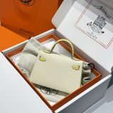 Top Hermes human handmade stiching mini Kelly bag 2026