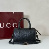 Gucci GG Emblem Small Boston AAA+ 848889 Black Bag