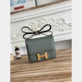 Top Hermes handmade Stiching Constance Bag 18CM