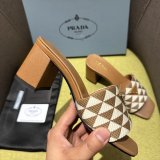 Prada Logo-plaque Slip-on Sandals