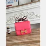 Top quality Hermes handmade Stiching Constance Bag 18CM