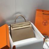 Top Hermes kelly 32cm Epsom Leather Handbag