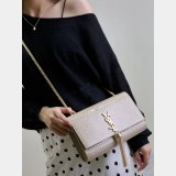 Luxury YSL KATE TASSEL Croco Vein Handbag