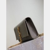 Luxury YSL KATE TASSEL Croco Vein Handbag