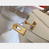 Hermes Mini Kelly Replica Handbags Pigeon Grey