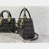 Perfect Quality Replica Lady Dior 24cm Replica Shoes Online StoreBlack Handbag