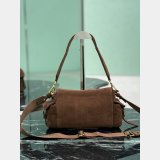 Prada Explorer Medium Suede Shoulder Bag