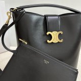 7 Star Celine Triomphe Louise Bucket Bag 116613 Medium