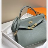 Hermes Kelly 32cm Togo leather Almond Green